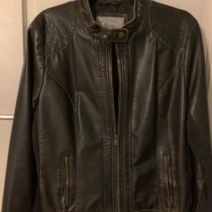 Brown Bass leather jacket